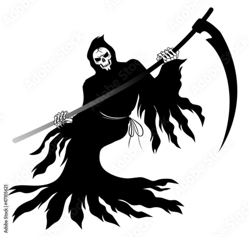 鎌を振り回す死神