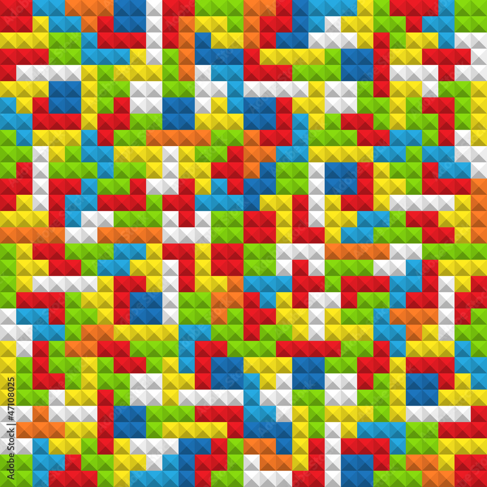 Abstract seamless background of color blocks Abstract seamless background of color blocks
