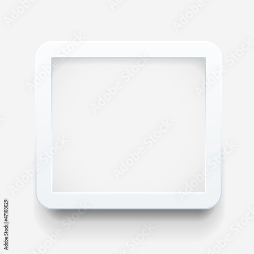 Empty frame on the wall