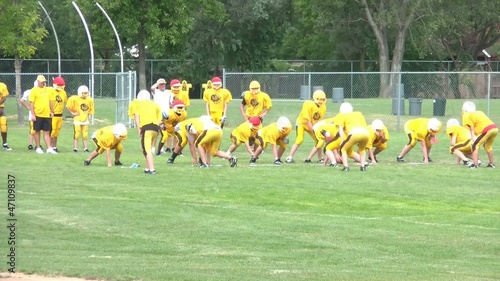 High School Football Practice