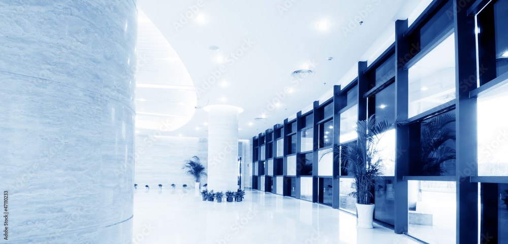 Obraz premium modern hall inside office center