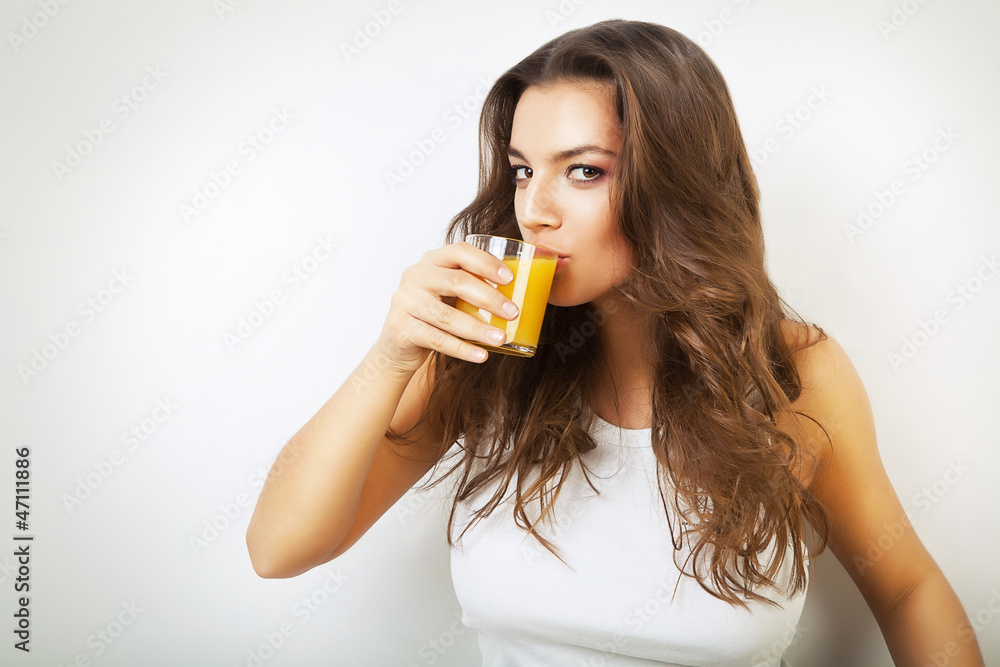 woman drinking juice woman drinking juice