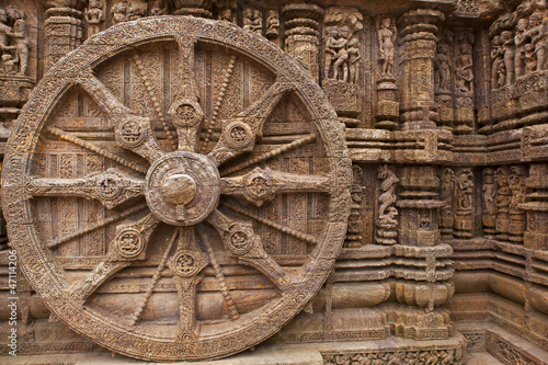 Chariot Wheel  Konark Sun Temple  Orissa.