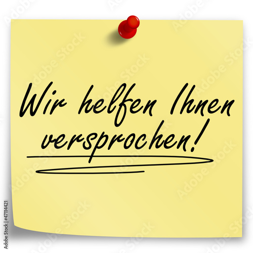 Post - It Wir helfen Ihnen versprochen!