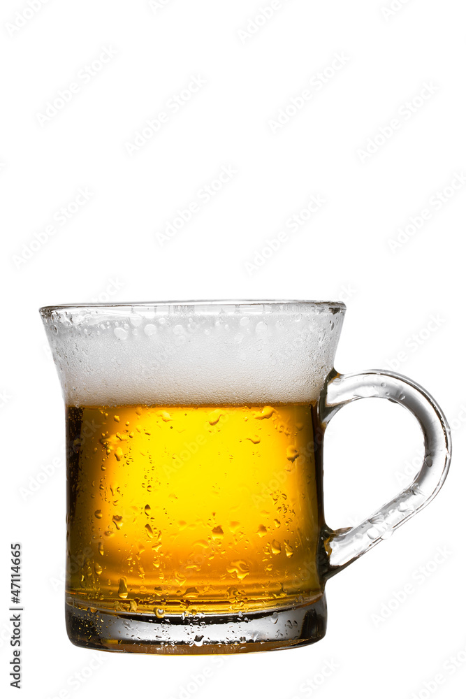 mug of beer isolated on white mug of beer isolated on white