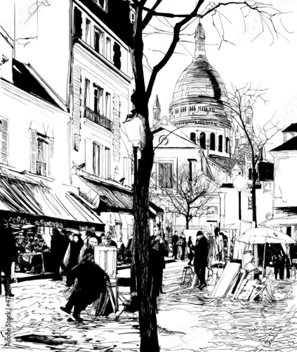Montmartre in winter #47116077