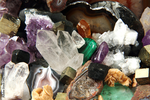 minerals and gems background photo