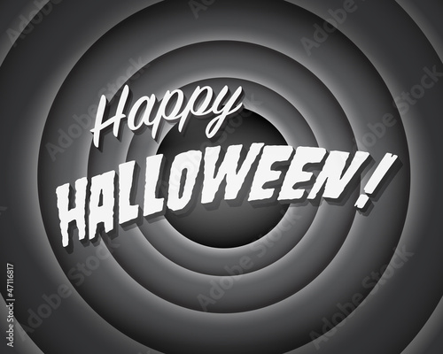Halloween Movie still - Editable Vector.