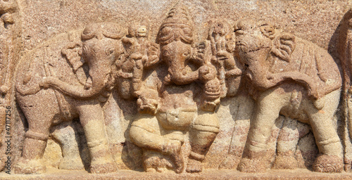 Ganesh carving  Palampet Ramappa Temple