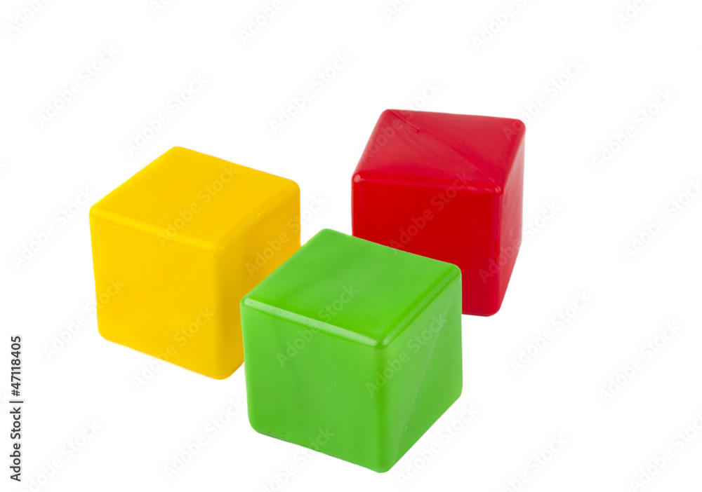 color box of bricks isolated color box of bricks isolated