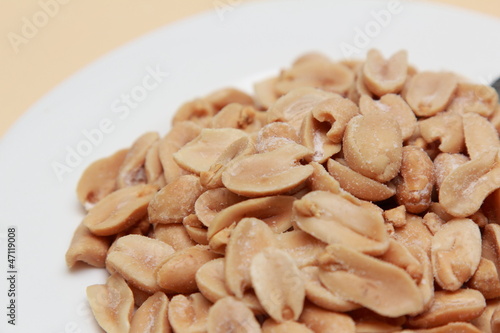 peanuts on a plate