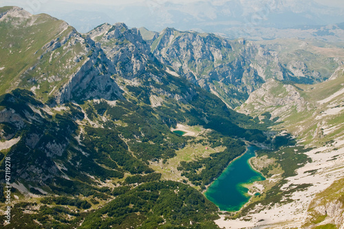 Beautiful mountain landscape. Skrka Lake in National park Durmit