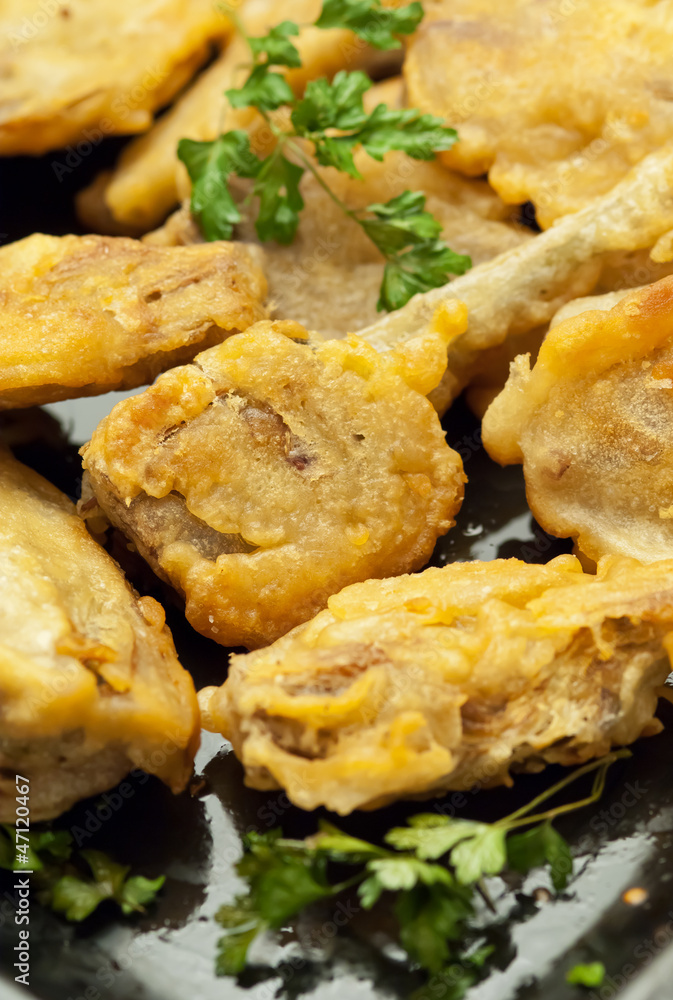 Carciofi fritti - Fried artichokes