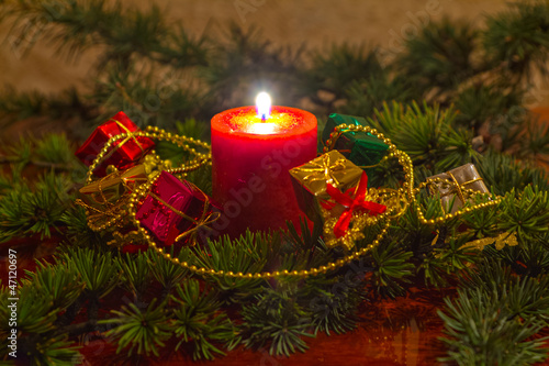 Quadro su tela Christmas Candle