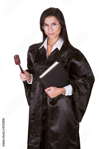 Принти на полотні Female judge in a gown