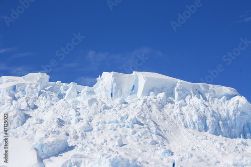 Snow covered Antarctic Peninsula