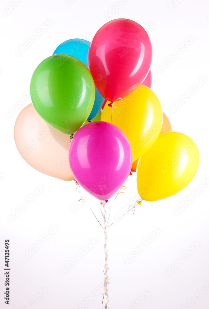 Colorful balloons isolated on white Colorful balloons isolated on white