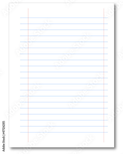 Blatt Papier Din a4