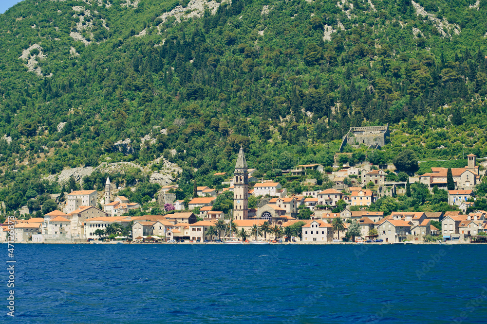 View of Perast, Montenegro