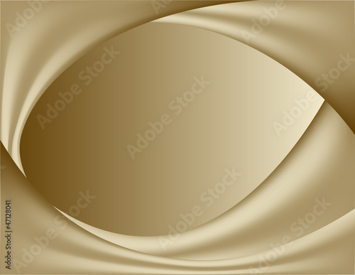 abstract gold background. wavy folds of silk