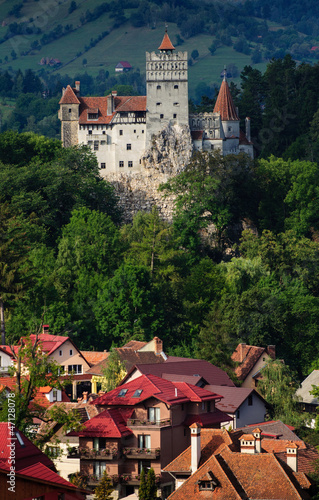 The Bran Castle and Bran city