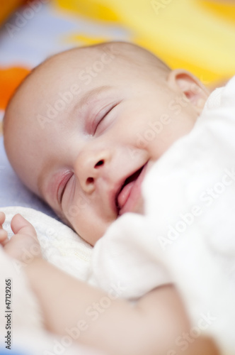 Sleeping Baby Smiling
