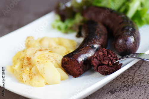 Foto boudins noirs et pommes caramélisées à la canelle 7