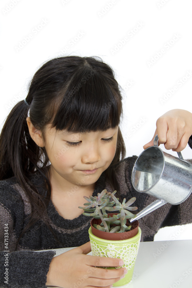 植物を育てる子供stock Photo Adobe Stock