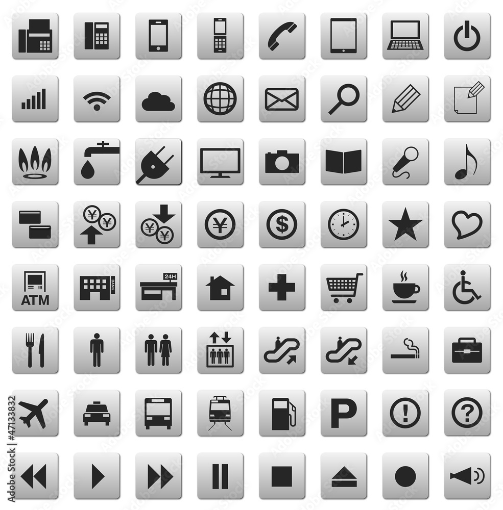 アイコン アプリ シンプル Stock ベクター Adobe Stock