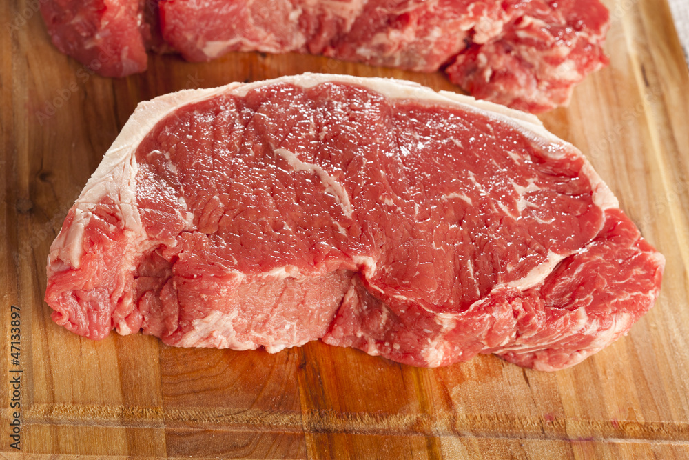 Organic Red Raw Steak Sirloin