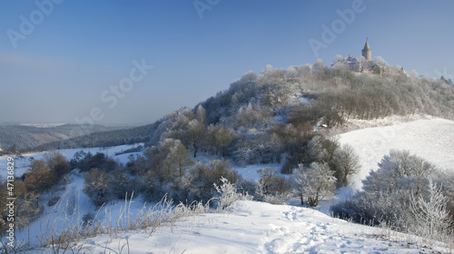 Leuchtenburg in the wintertime, Kahla