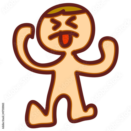 funny cartoon hand-drawn