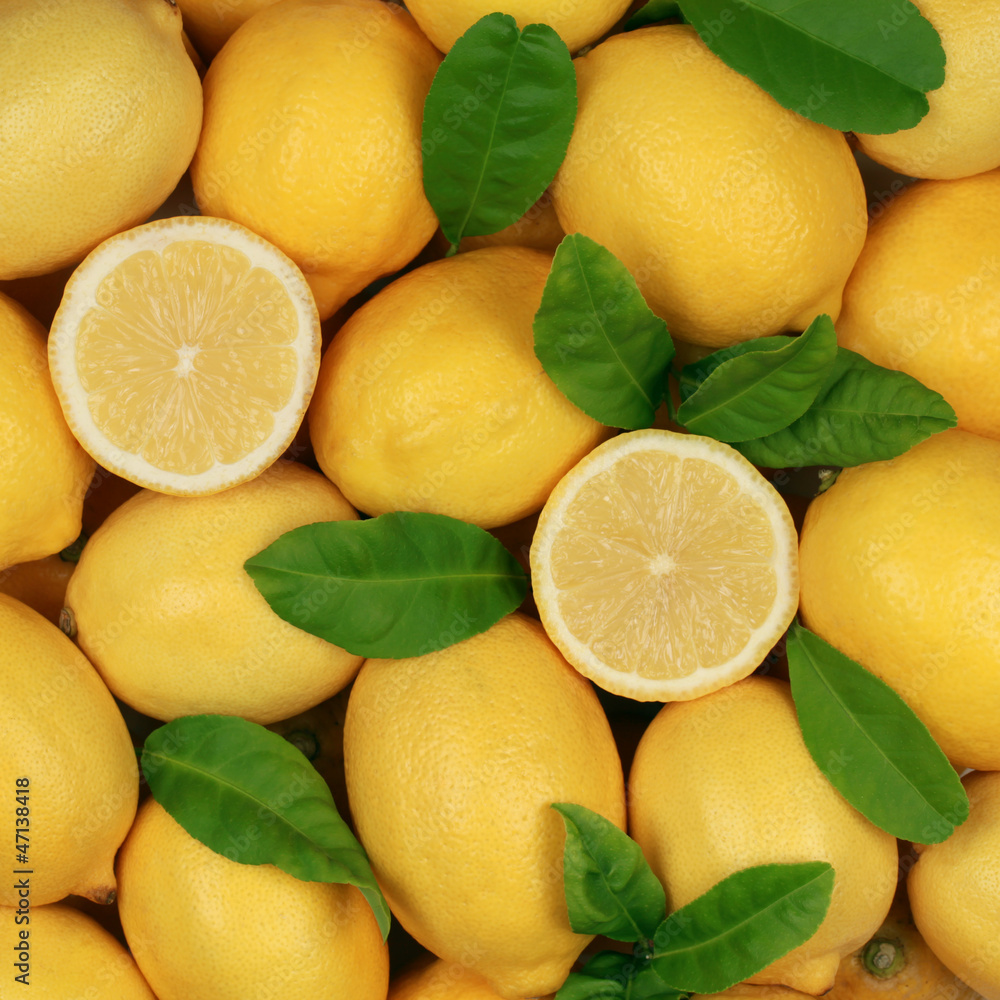 Zitronen bilden einen Hintergrund