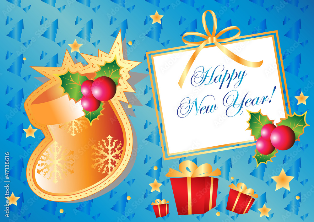 Greeting card Happy New Year! Greeting card Happy New Year!