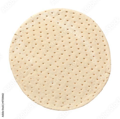 dough for pizza isolated on white background