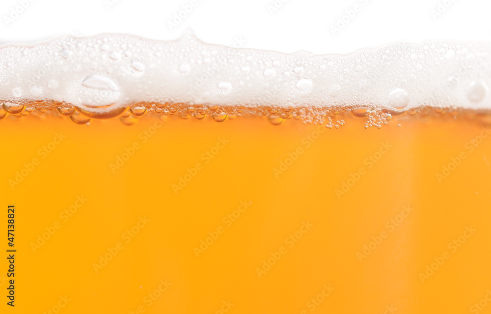 beer with foam beer with foam
