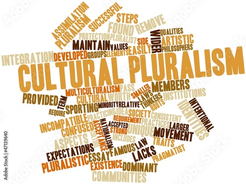 Word cloud for Cultural pluralism photo