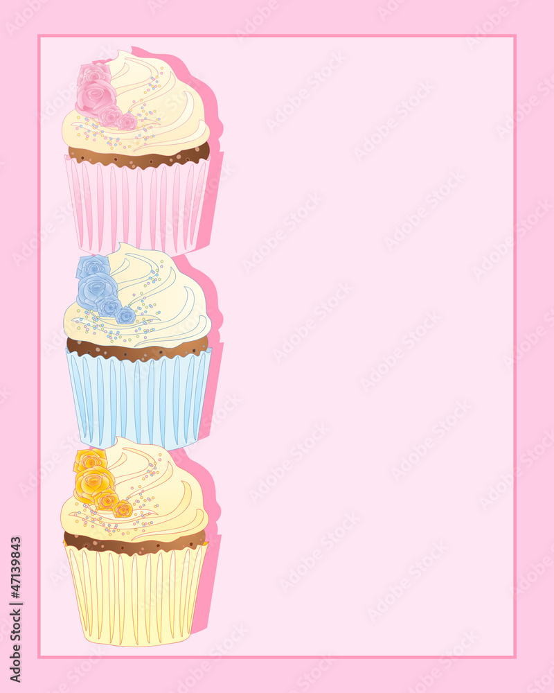 cupcake with rose decoration cupcake with rose decoration