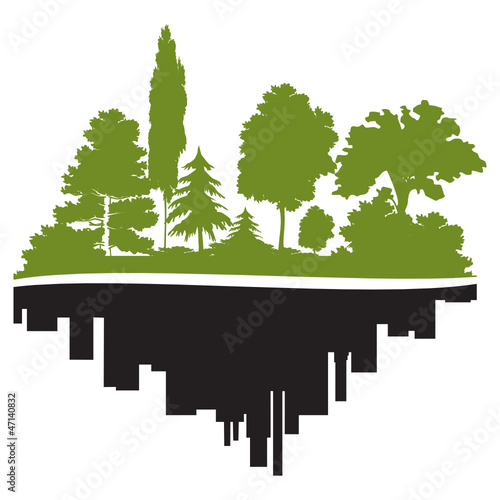 City and forest