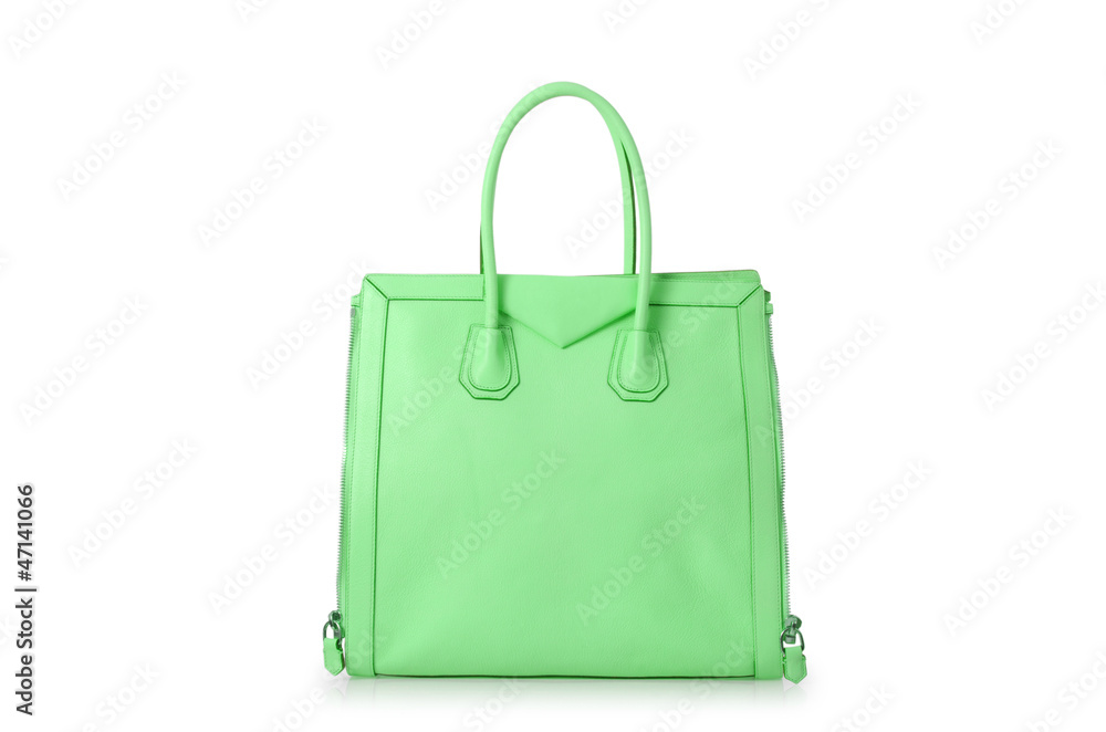 Elegant woman bag isolated on white Elegant woman bag isolated on white