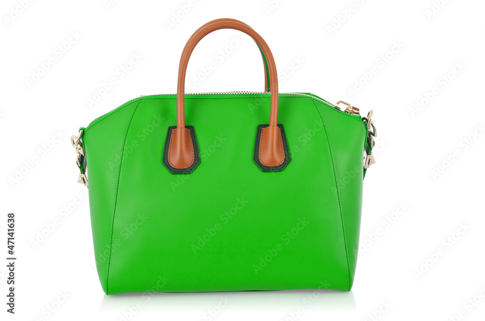 Elegant woman bag isolated on white Elegant woman bag isolated on white