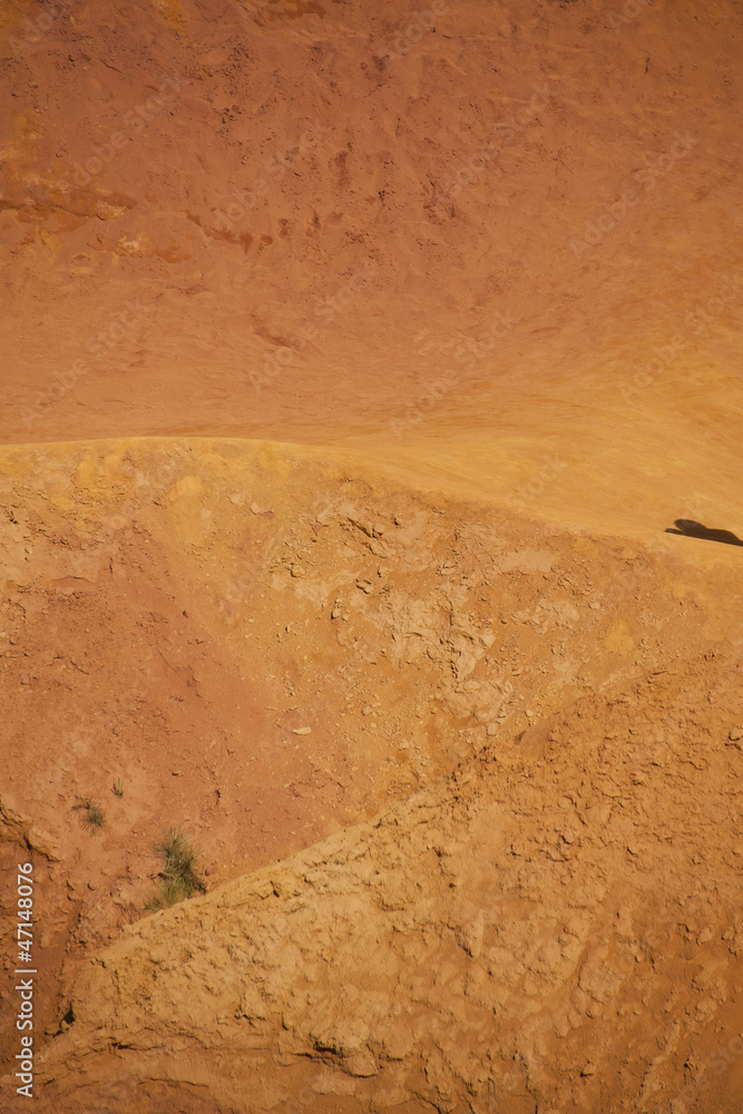 ochre ground in roussillon