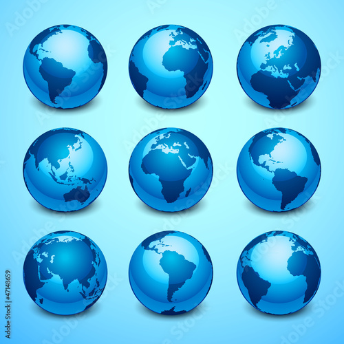 Globe icons