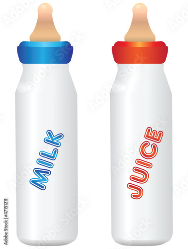 Bottle with a nipple