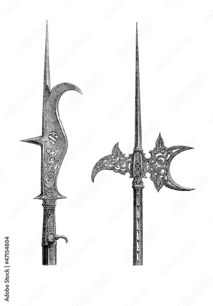 Obraz premium Ancient Hast Arms - 15th/16th century