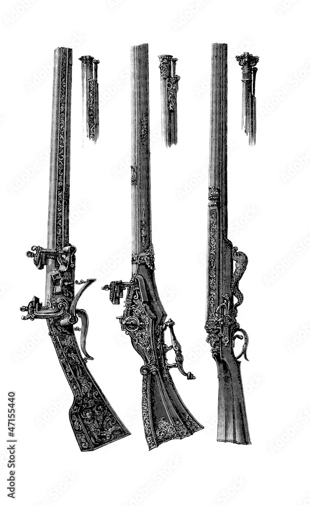 Obraz premium Muskets - Mousquets - 16th/17th century