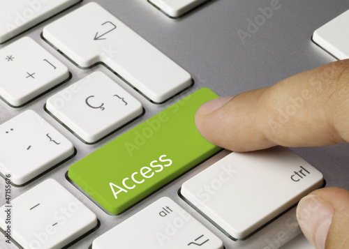 Access keyboard key. Finger