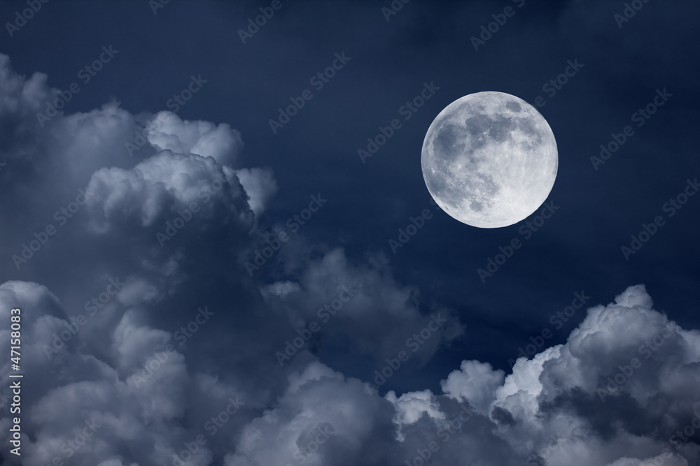 night sky with moon and clouds night sky with moon and clouds