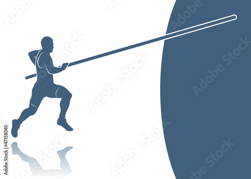 Pole vault background