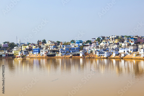 View of the City of Pushkar, Rajasthan, India.